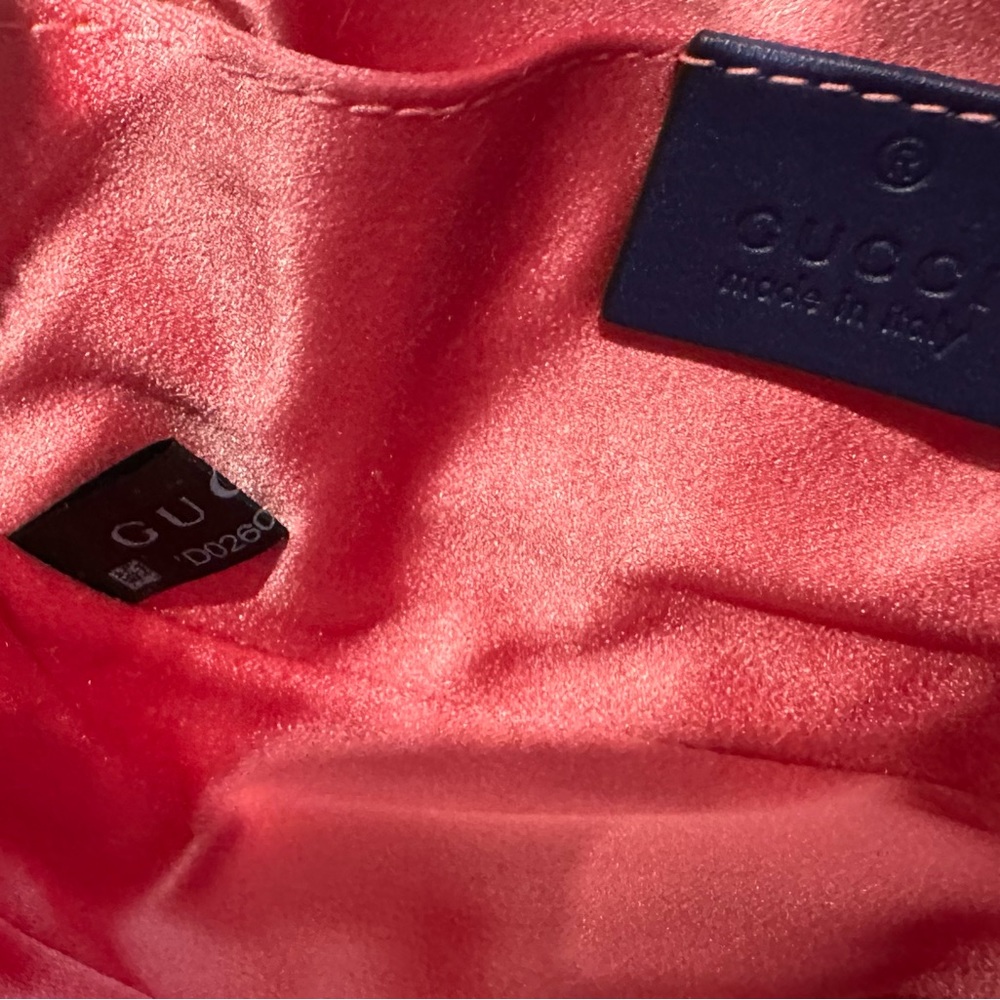 SOLD / Gucci Marmont belt bag Cobalt blue velvet - Picture 8 of 8